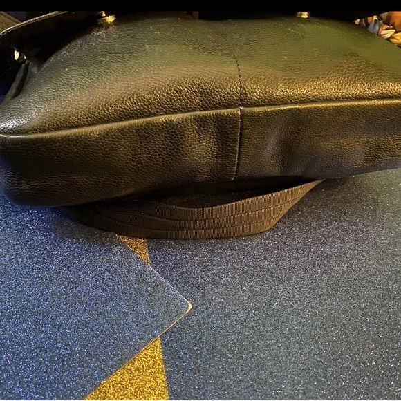 LONGCHAMP Frm FRANCE PEBBLED LEATHER BAGUETTE SHOULDER Crossbody Bag LUX - Picture 8 of 13